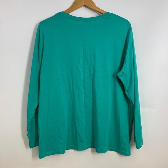 Land's End Women's Relaxed Supima Cotton (Lot of 3) Long Sleeve T-Shirt‎ SZ 1X - Picture 3 of 13